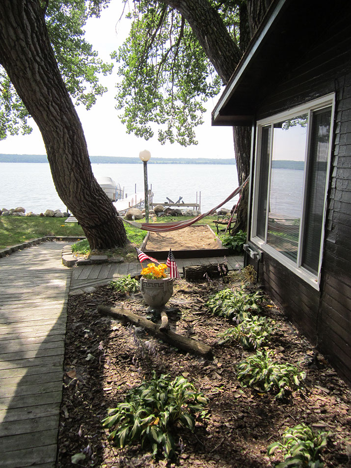 cabin #2 view of the lake